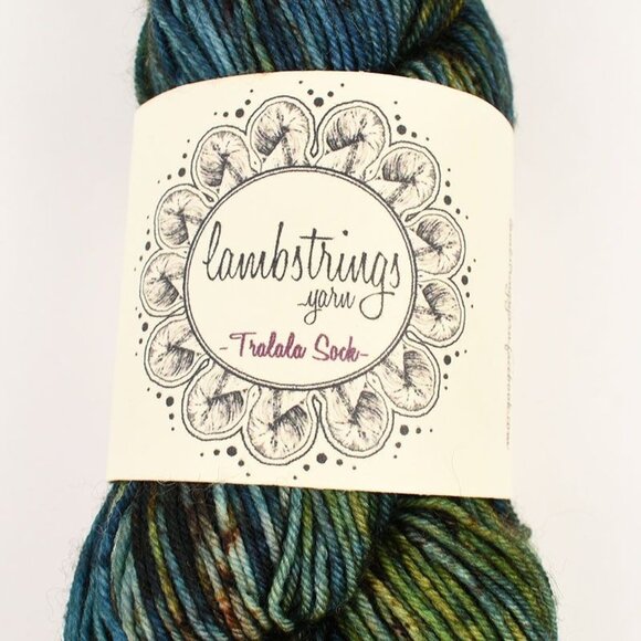 Lambstrings Yarn Tralala Sock 75% SW Merino 25% Nylon 463 Yds Color Raku - Picture 5 of 5